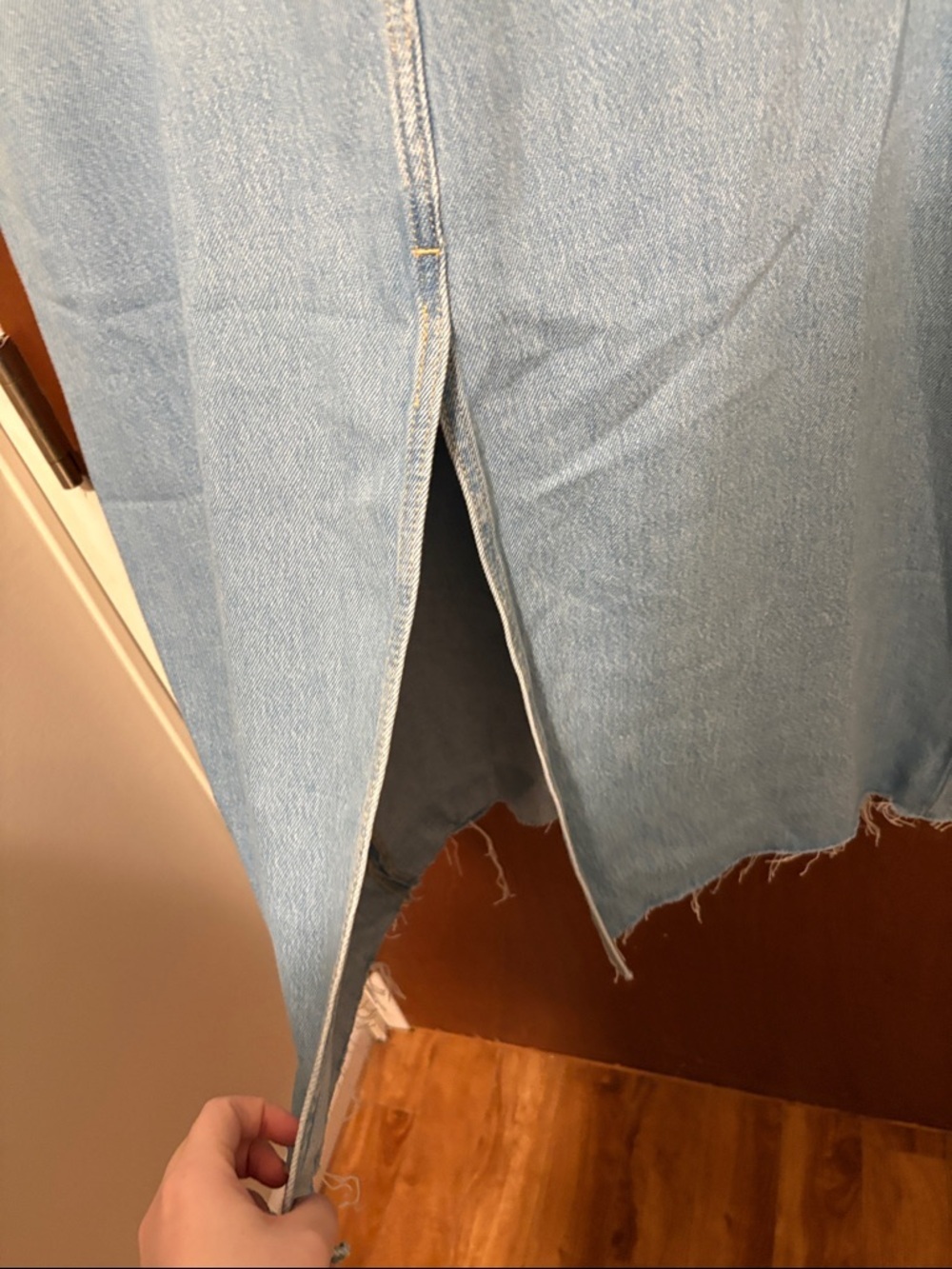 NWT Old Navy Mid-Rise Jean Maxi Skirt - Picture 10 of 11